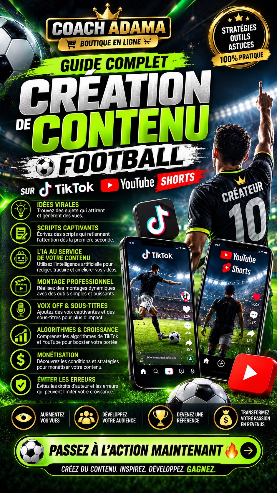 ⚽ GUIDE COMPLET : CRÉATION DE CONTENU FOOTBALL